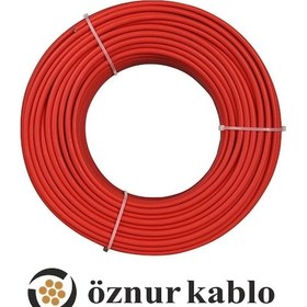 Resim 5 Metre Öznur 6 Mm Solar Kablo H1z2z2-k Kırmızı Fotovoltaik 