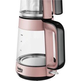 Resim Beko 0,5 L Kapasiteli Pembe Çay Makinesi Çelik Malzeme ile Hızlı Demleme Teknolojisi 