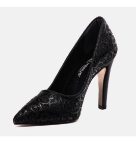 Resim Bags Shoes Venüs 22240315 Kadın Taşlı Stiletto Abiye Ayakkabı 