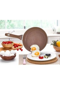 Resim Saflon Granit 24CM Tek Kulplu Tava 