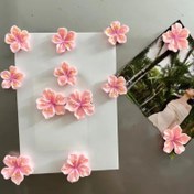 Resim 5/10 adet Yuvarlak Abs Akrilonitril Butadien Stiren Sevimli Çiçek Süsleri Buzdolabı Mıknatısleri, Kişiselleştirilmiş Mutfak ve Ofis Tahtaları, Depolama Dolapları, Bulaşık Makineleri, Mutfak Dekoru, Ev Dekoru, Anneler Günü Hediyeleri 