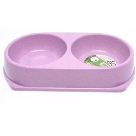 Resim Bamboo Kedi Köpek İkili Mama Ve Su Kabı 450 Ml X 2 Mor 