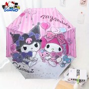 Resim Sanrio için for kuromi & için for my melody Şemsiye - Sevimli Karikatür Tasarımı ile 8-Balık Demir Çerçeve, Kauçuk Tutma &, Günlük Yolculuk ve Dış Mekan Kullanımı için Hafif Dayanıklı, Büyük Çift Kullanımlı Güneşlik, Hayranlar için Mükemmel Doğum Günü Hediyesi, Dış Mekan Şemsiyesi, Eğlenceli Aksesuar, Şık Aksesuar, Sağlam Yapı, Moda Severler 