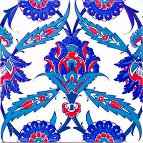 Resim Armada çini 20x20 Cm Ac 30 İznik Desenli Kütahya Çini Karo Seramik 