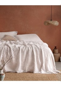 Resim Madame Coco Ethnique Tek Kişilik Yatak Örtüsü 8682116983945 Beyaz 