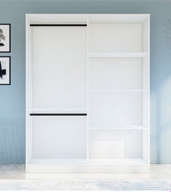 Resim Gm 053 Hayal 4 Kapılı Aynalı Düğme Kulplu Gardırop 