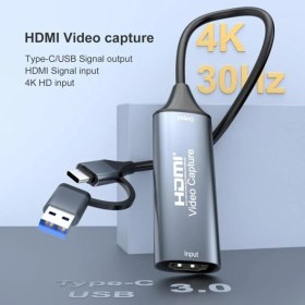 Resim Alfatech HDMI Video Capture Kartı – USB / Type-C Girişli, HDMI → USB Canlı Yayın ve Kayıt Dönüştürücü 
