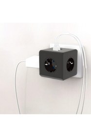 Resim Yellowtech 90°Köşeli Kablosuz Akım Korumalı Termal Çocuk Korumalı 3X Usb 3.0 3 X Priz Girişli 10A 2500W Ofis Ev 