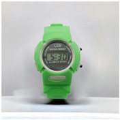 Resim Gaojunshop01 Yeşil Unisex Dijital Spor Saati Lcd Ekran 1181.1inch Darbe Dirençli 24s Kronometre Çift Zaman Diğer 