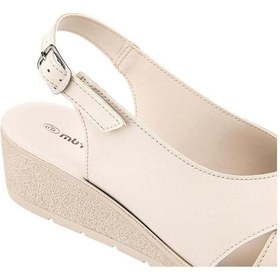 Resim Muya Vienza 31028-551 Anatomik Taban Kadın Sandalet Full Krem 36-40 Krem 