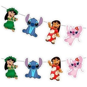 Resim Lilo Ve Stitch Dekoratif Banner 160x17 Cm 