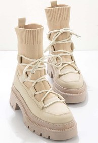 Resim Bambi Bej Kadın Bot & Bootie K02703035109 