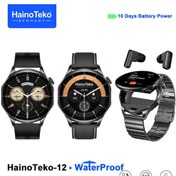 Resim beemen Haino Teko Germany 12 Amoled Ekran Waterproof 3 Kordon Akıllı Saat Uzun Süreli Batarya Ve Kulaklık 