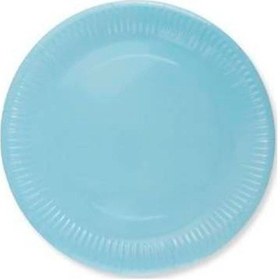 Resim Karton Tabak 23cm 8'li - Mavi / Blue 