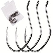 Resim 10 adet Balıkçılık Sumatran Hooks - Tuzlu ve Tatlı Su Balıkçılığı için Yüksek Karbonlu Çelik Güçlü Hooks - Çeşitli Boyutlar ve Hooks #1-10 Dahil! 