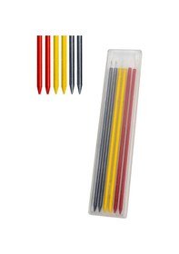 Resim Narex 896306 Renkli Grafit Kurşun Kalem Yedek Uç Seti 2.8 Mm Kırmızı - Siyah 