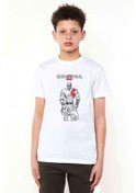 Resim God Of War Kratos Baskılı Unisex Çocuk Beyaz T-Shirt 