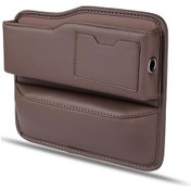 Resim Ranyeek Araç Koltuk Aralığı Dolabı - Pu Deri Mocha Kahverengi - Evrak Ve Eşya Saklama Kutusu 