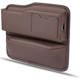 Resim Ranyeek Araç Koltuk Aralığı Dolabı - Pu Deri Mocha Kahverengi - Evrak Ve Eşya Saklama Kutusu 