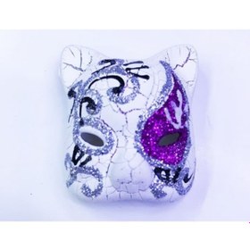 Resim Mor Renk Venedik Kedi Model Magnet 