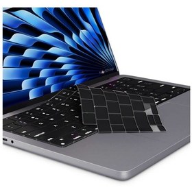 Resim Novstrap Apple Uyumlu MacBook Air 15 İnç 2023 A2941 M2 Çip Türkçe Q Siyah Klavye Koruyucu Kılıf 