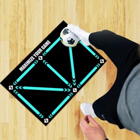 Resim 1 adet FlexiSkill Futbol Antrenman Matı, Dayanıklı PET Malzeme, Çeviklik ve Top Kontrolü İçin Çok Yönlü Beceri Eğitmeni, Sessiz Darbe Emici, Paskalya, Kadınlar Günü, Anneler Günü, Bağımsızlık Günü, Şükran Günü İçin İdeal Hediye - Tekli Paket 