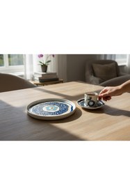 Resim PORSER Pavo Stolt Pasta Seti ve Kahve Fincanı 6 kişilik set 