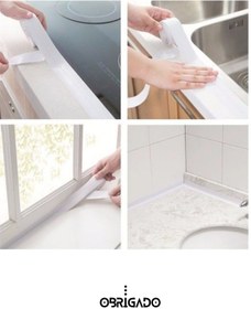 Resim obrigado 156 gr 3.2M Su Geçirmez Banyo Küvet ve Lavabo Kenar Bandı Dayanıklı Sızdırmazlık 