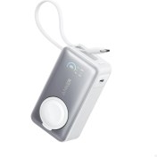 Resim Anker Maggo Powerbank (10K, 35W, Apple Watch İçin) - Beyaz - A1657 (Anker Türkiye Garantili) 