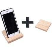 Resim X-Perk Ahşap Telefon Tutacağı Telefon sıtandı 2'li set 