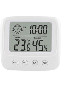 Resim Dijital Lcd Kapalı Uygun Sıcaklık Sensörü Nem Ölçer Termomee Higromee Ölçer E0828a 