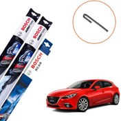 Resim Mazda 3 Hatchback Muz Silecek Ön Arka Bosch Aerotwın 2014-2016 Bosch