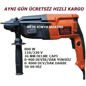 Resim Black+Decker Kırıcı Delici Matkap BDHR26K 