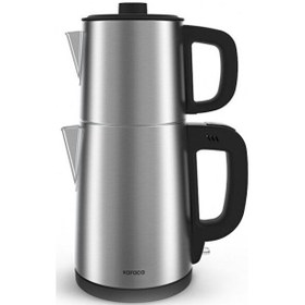 Resim Karaca Teabig Xl 2 İn 1 Çelik Çay Makinesi Ve Su Isıtıcı 