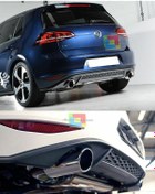 Resim X POWER TUNİNG Vw Golf 7 2013-2016 Plastik Boyasız Gti Arka Difüzör 