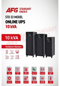 Resim 10 Kva Trifaze Online Ups Std 33 Model Kesintisiz Güç Kaynağı 