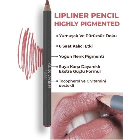 Resim Alix Avien Uzun Süre Kalıcı Dağılma Yapmayan Nemlendirici Dudak Kalemi Lipliner Pencil 07 Spicy Rose 
