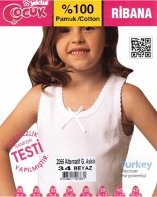 Resim YILDIZ 3 Lü Kız Çocuk Pamuklu Geniş Askılı Atlet 