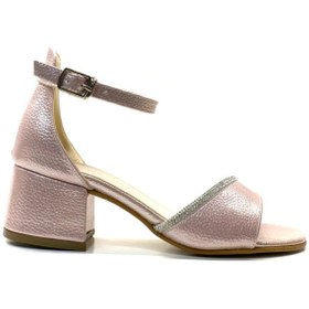 Resim Tuğba Ortopedi 2042 Kız Çocuk Pudra Taşlı Topuklu Abiye Ayakkabı 