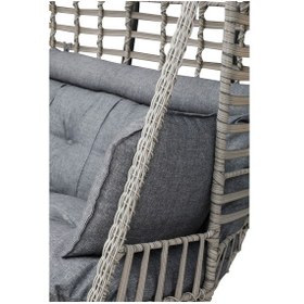 Resim Tu Tienda Çift Kişilik Rattan Salıncak Gri 