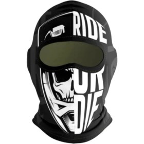 Resim Motobir Balaklava Siyah Beyaz Kuru Kafa Ride Or Die 