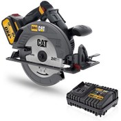 Resim Cat DX53 18 Volt 4.0 AH 185 MM Kömürsüz Profesyonel Daire Testere 