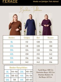 Resim Kadın Büyük Beden Mevsimlik Penye Takım - Haki / 2XL 