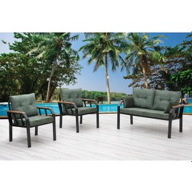 Resim Tu Tienda 2+1+1 Demonte Bahçe,balkon Takımı,yeşil Yeşil 