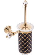 Resim Pure Geometrik Siyah Altın - Pvd Gold Montajlı Klozet Fırçalık Ak 
