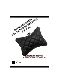 Resim Alfa Romeo 146 Uyumlu Oto,araç Boyun Yastığı Siyah Siyah 