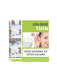 Resim Aqua Bagno Thin Yavaş Kapanan Klozet Kapağı - Duroplast 
