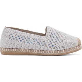 Resim Pandora Moda Y25.82.112 Kadın Hasır Espadril Beyaz 