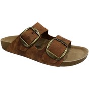 Resim Pierre Cardin 6958 Taba Çift Toka Kadın Terlik 