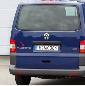 Resim VW Transporter T5 2004-2010 Arka Bagaj Kapağı Transporter Yazısı 7H0853687 